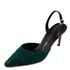 [KUHEE] Sling_back_ 8340K 7cm_ Slingback for women with Comfort, Women's Sandals, Open Toe, Fashion Pumps, Slingack High Heels, Handmade, Sheepskin Fabric _ Made in Korea